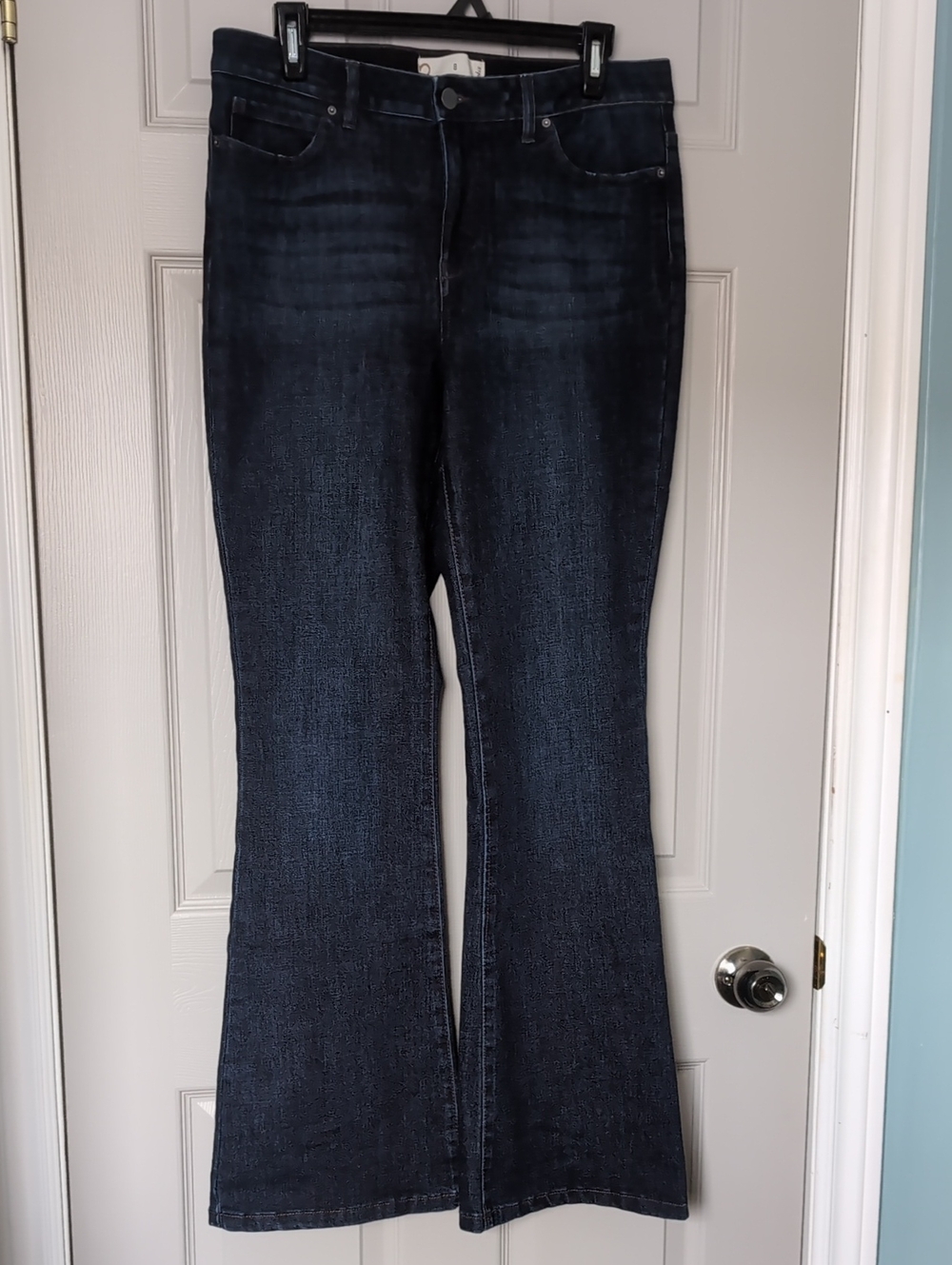 Classic Women's Dark Blue Bootcut Jeans